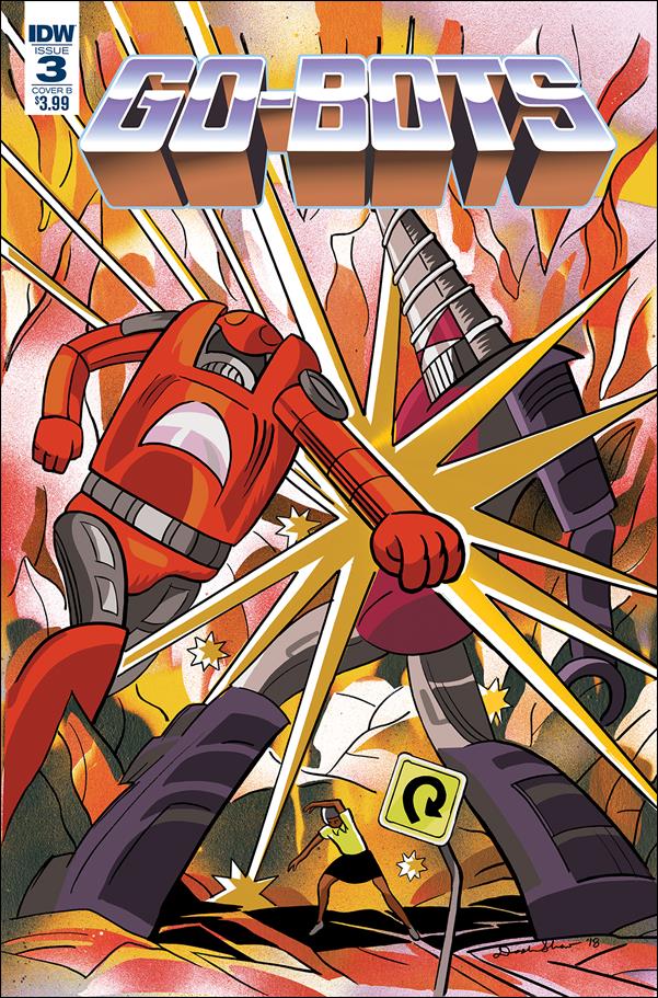 Go-Bots issue 3-B Dash Shaw Cover