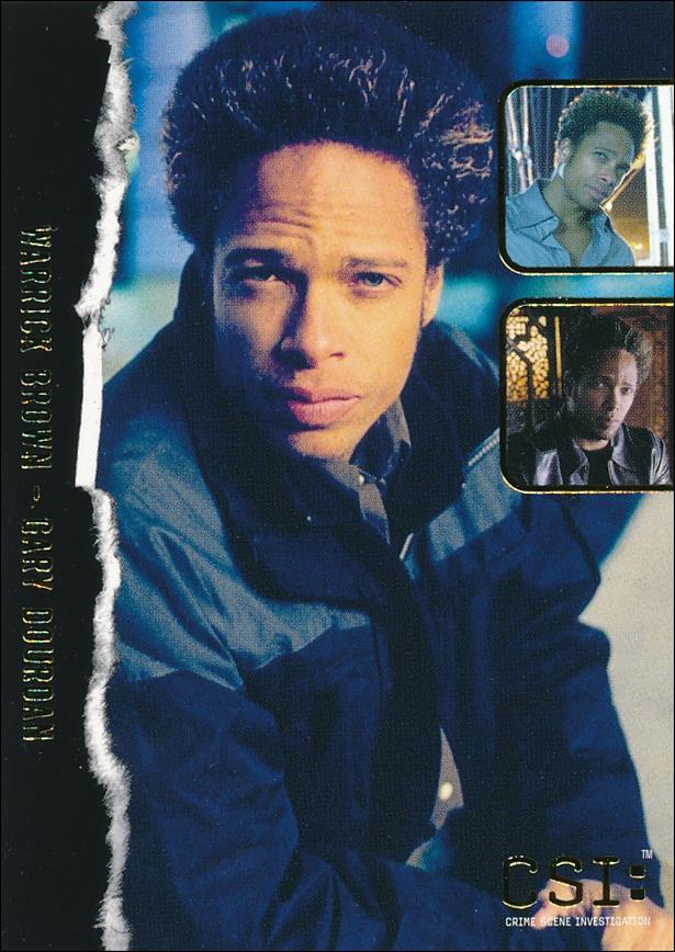 CSI: Crime Scene Investigation - Series One (Gold Foil Set A) card F3 Warrick Brown - Gary Dourdan