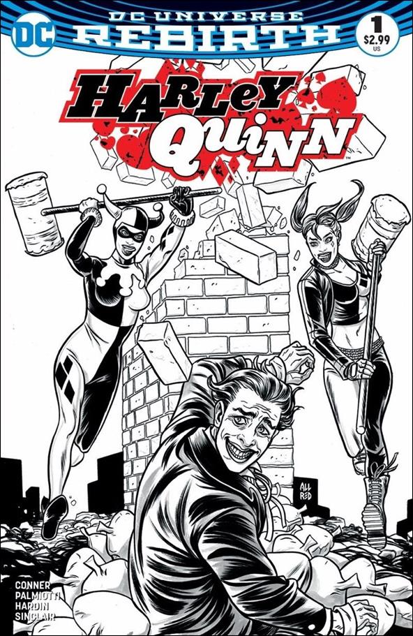 Harley Quinn (2016) issue 1-SY Michael Allred Comic Pop Black & White Cover