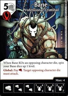 DC Comics Dice Masters World's Finest card 36 Bane: Professional Criminal 