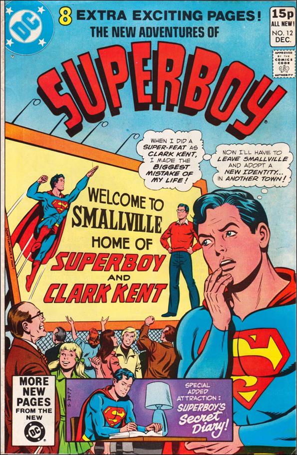 New Adventures of Superboy issue 12-B UK Price Cover