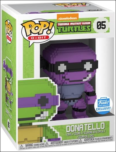 POP! 8-Bit figure 5-B Donatello (Purple) Funko Shop Exclusive