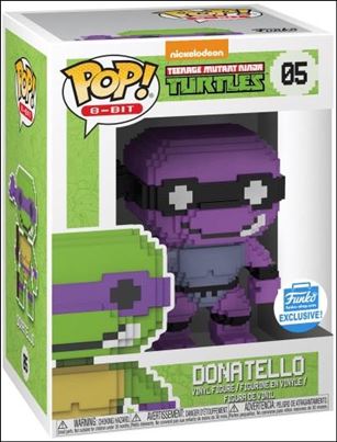 POP! 8-Bit figure 5-B Donatello (Purple) Funko Shop Exclusive
