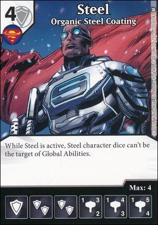 DC Comics Dice Masters World's Finest card 20 Steel: Organic Steel Coating