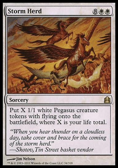 Magic the Gathering: Commander (Base Set) card 34 Storm Herd
