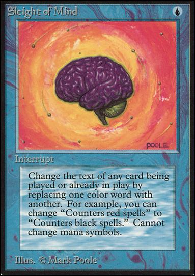 Magic the Gathering: Limited Edition Alpha (Base Set) card 78 Sleight of Mind