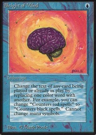 Magic the Gathering: Limited Edition Alpha (Base Set) card 78 Sleight of Mind
