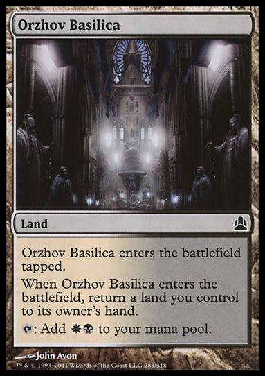 Magic the Gathering: Commander (Base Set) card 283 Orzhov Basilica