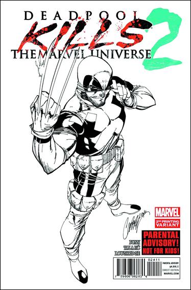 Deadpool Kills the Marvel Universe issue 2-B J. Scott Campbell Sketch Cover (2nd Printing)