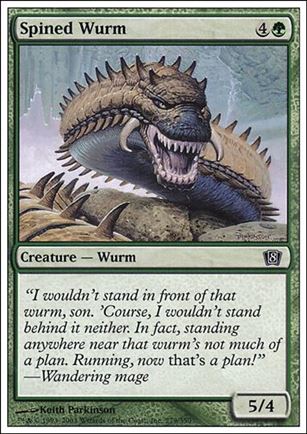 Magic the Gathering: 8th Edition (Base Set) card 279 Spined Wurm