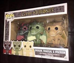 Pop! Game of Thrones Multi-packs figure nn8 Drogon, Rhaegal & Viserion HBO Shop Exclusive