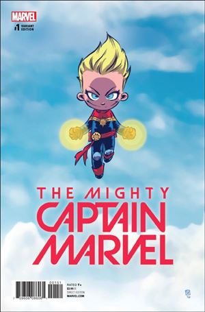 Mighty Captain Marvel issue 1-C Skottie Young Baby Cover