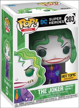 POP! Heroes figure 203 The Joker (Martha Wayne) Hot Topic Exclusive