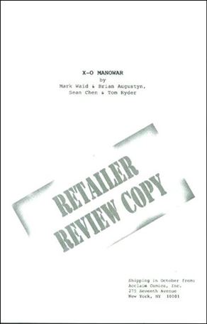 X-O Manowar (1997) issue 1-C Retailer Review Copy