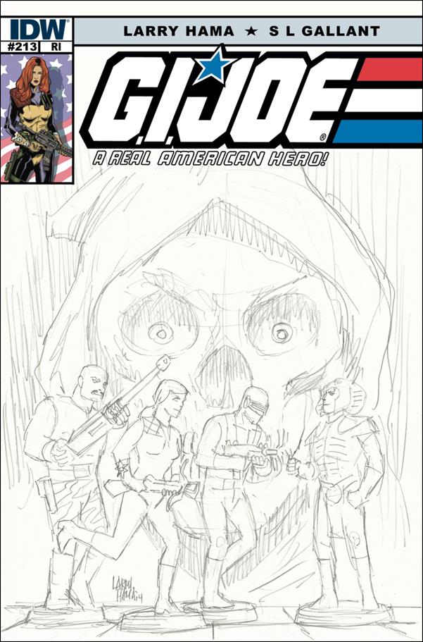 G.I. Joe: A Real American Hero issue 213-C Larry Hama 1:10 Sketch Cover