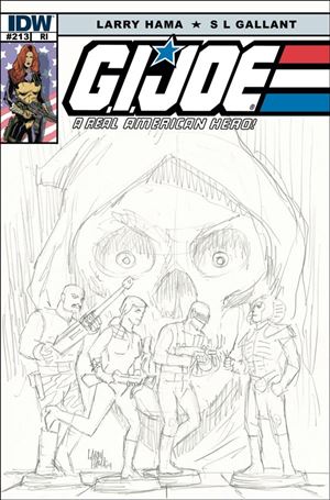 G.I. Joe: A Real American Hero issue 213-C Larry Hama 1:10 Sketch Cover