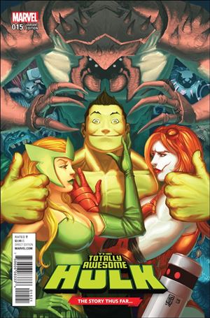 Totally Awesome Hulk issue 15-B Giuseppe Camuncoli The Story Thus Far... Cover