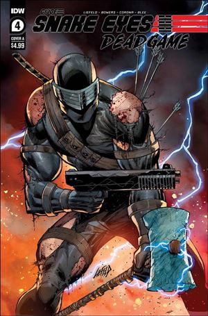Snake Eyes: Deadgame issue 4 Rob Liefeld Black Costume Cover