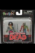 Walking Dead Minimates figure 4 Michonne and One-Eyed Zombie