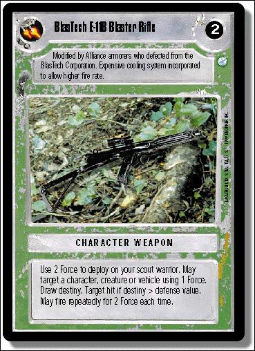 Star Wars: Endor Limited (Base Set) card 177 Blastech E-11B Blaster Rifle