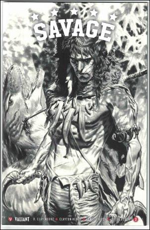 Savage (2016) issue 3-E Lewis LaRosa 1:50 Black & White Cover 1/450