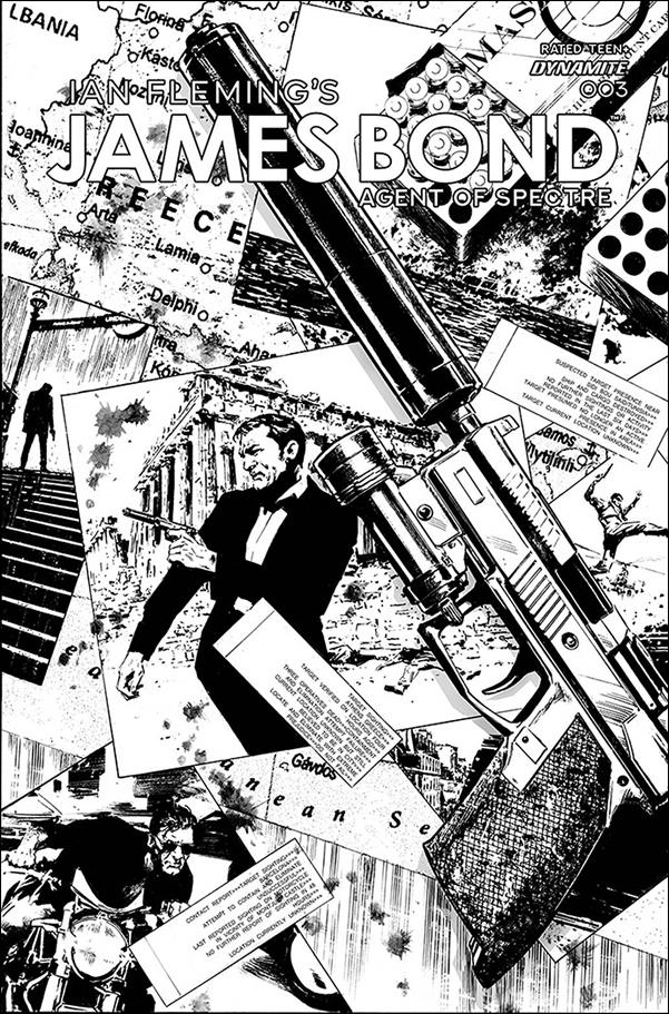 James Bond: Agent of Spectre issue 4-F Butch Guice 1:20 Black & White Cover