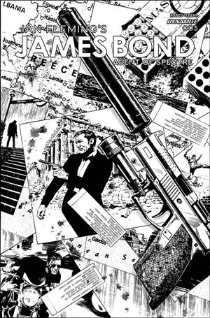 James Bond: Agent of Spectre issue 4-F Butch Guice 1:20 Black & White Cover