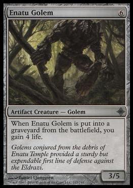 Magic the Gathering: Rise of the Eldrazi (Base Set) card 217 Enatu Golem
