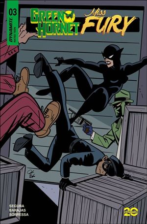 Green Hornet / Miss Fury issue 3-D Jacob Edgar Cover