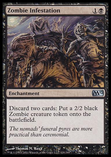 Magic the Gathering: 2012 Core Set (Base Set) card 120 Zombie Infestation