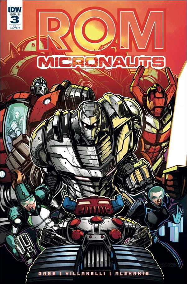 Rom & The Micronauts issue 3-C James Raiz 1:10 Cover