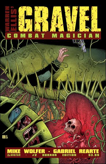 Gravel: Combat Magician issue 2-C Horror Cover