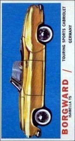 Sports Cars (1961) (Base Set) card 26 Borgward Isabella TS