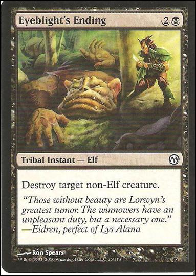 Magic the Gathering: Duels of the Planeswalkers (Base Set) card 25 Eyeblight's Ending