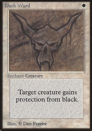 Magic the Gathering: Limited Edition Beta (Base Set) card 5 Black Ward