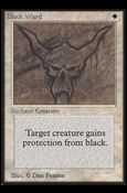 Magic the Gathering: Limited Edition Beta (Base Set) card 5 Black Ward