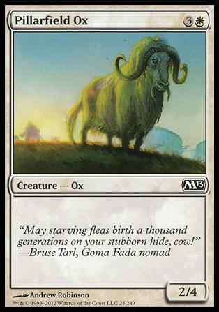 Magic the Gathering: 2013 Core Set (Base Set) card 25 Pillarfield Ox