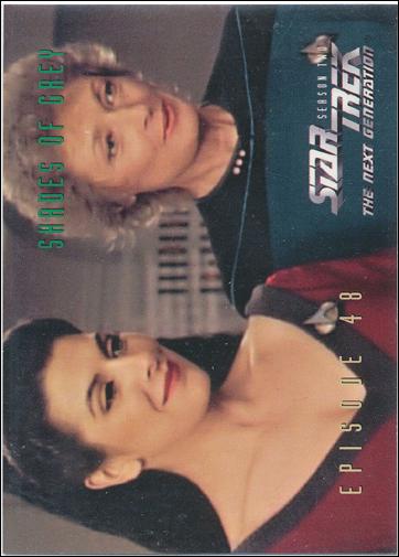Star Trek: The Next Generation - The Episode Collection Season Two (Base Set) card 201 Shades of Grey, Episode 48C