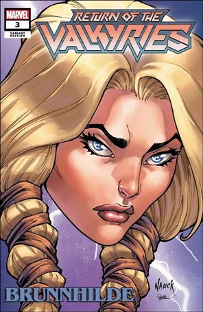 King in Black: Return of the Valkyries issue 3-C Todd Nauck Marvel Headshot Cover