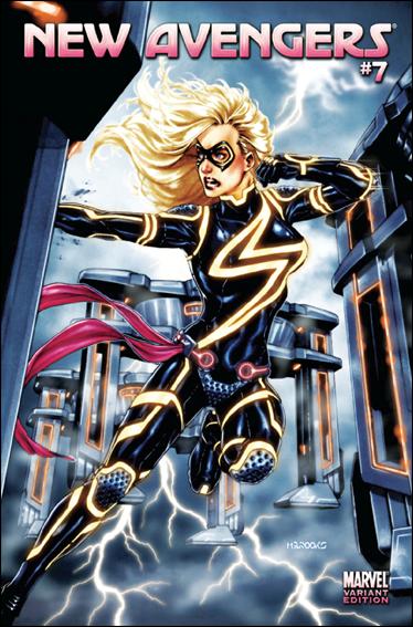 New Avengers (2010) issue 7-B Mark Brooks 1:15 "Tron" Cover