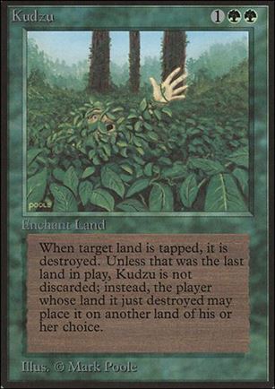 Magic the Gathering: Limited Edition Beta (Base Set) card 205 Kudzu