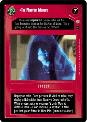 Star Wars: Coruscant Limited (Base Set) card 39 The Phantom Menace