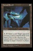 Magic the Gathering: Tempest (Base Set) card 281 Cursed Scroll