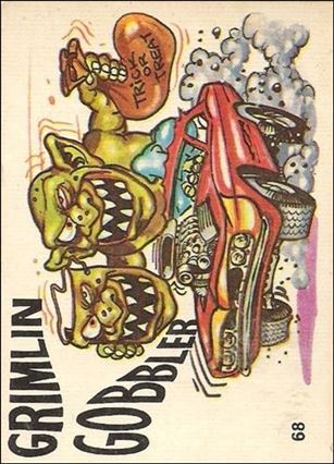 Oddest Odd Rods (Base Set) card 68 Grimlin Gobbler (Peel Instructions on Back)