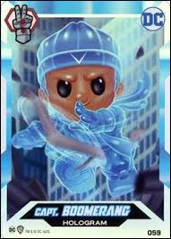 DC Comics Ooshies Collector Cards: Series 2 card 59 Captain Boomerang: Hologram Foil 
