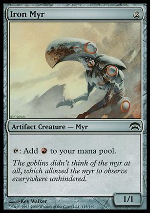 Magic the Gathering: Planechase (Base Set) card 115 Iron Myr