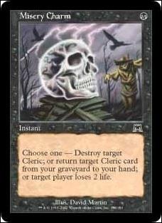 Magic the Gathering: Onslaught (Base Set) card 158 Misery Charm