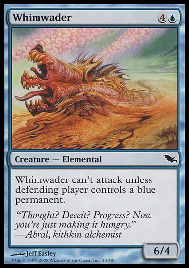 Magic the Gathering: Shadowmoor (Base Set) card 54 Whimwader
