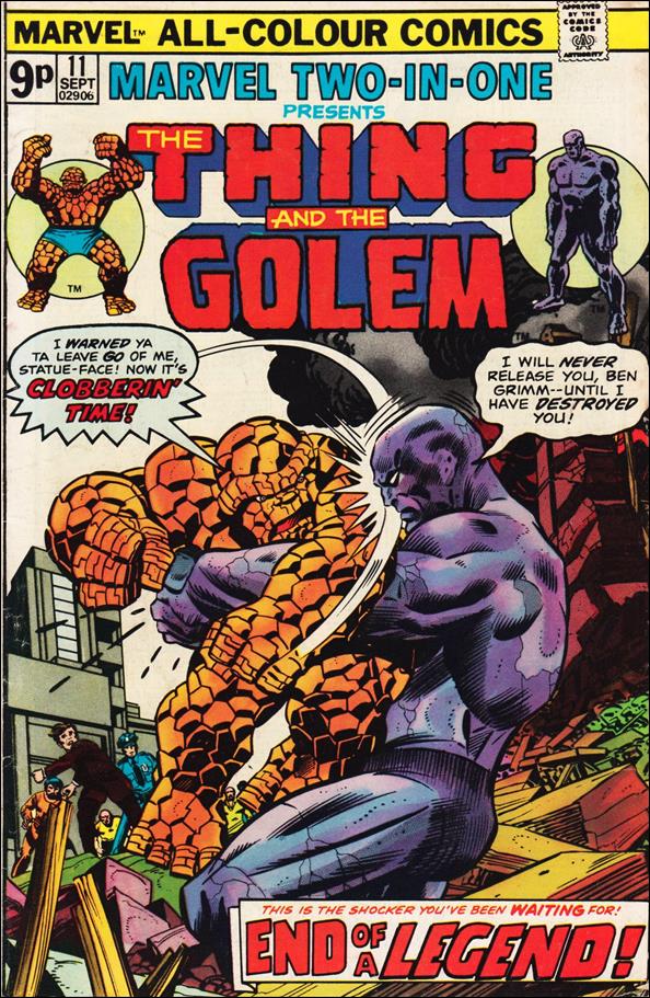 Marvel Two-in-One (1974) issue 11-B UK Price Cover