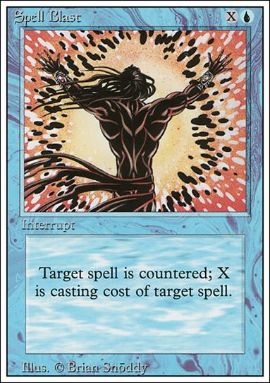 Magic the Gathering: Revised (Base Set) card 82 Spell Blast